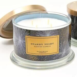 STARRY NIGHT BALSAM Pine Fir Cinnamon Holiday Candle RARE HTF HomeWorx Slatkin